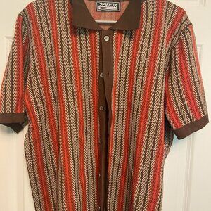 Men's Retro Short Sleeved Knit Shirt